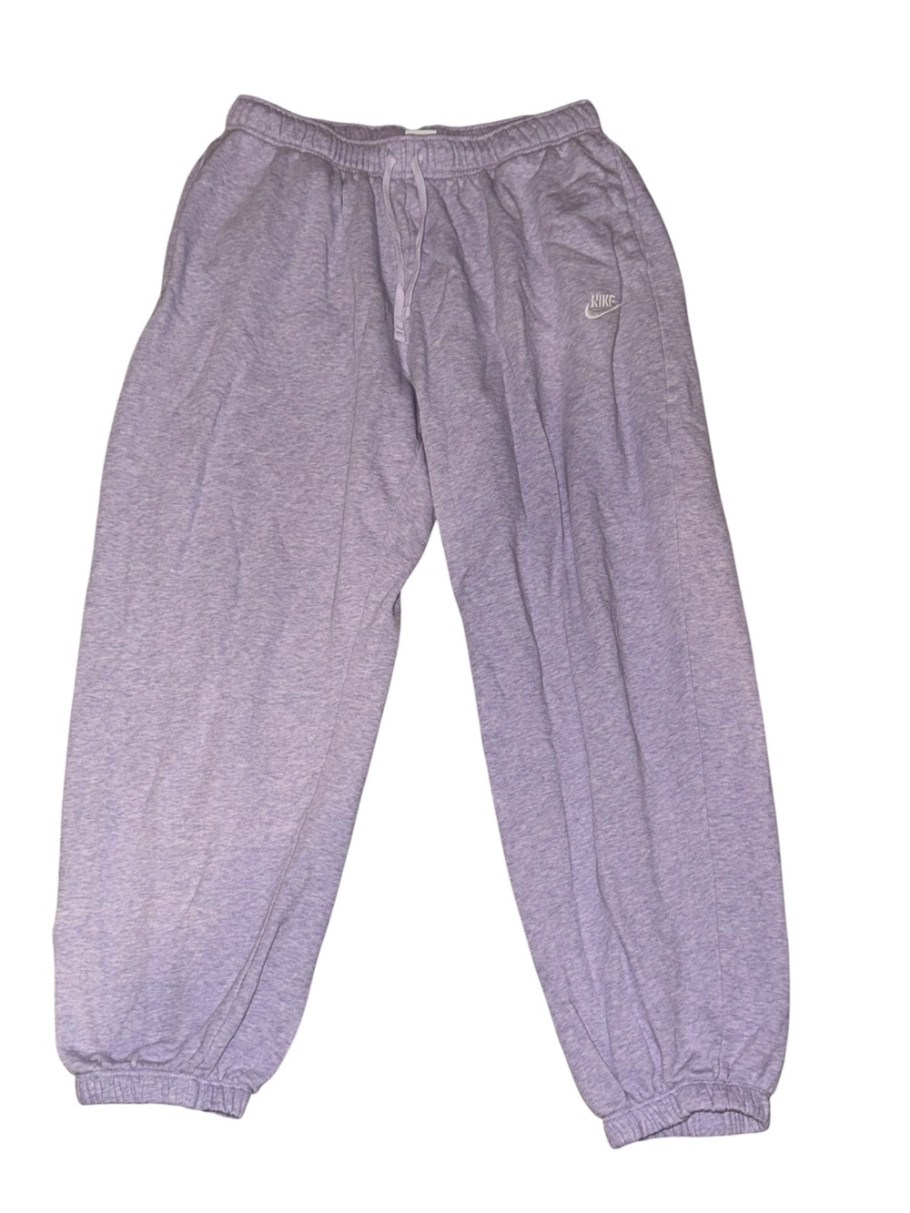 Nike Womanโs Lavender Fleece Jogger Sweatpants